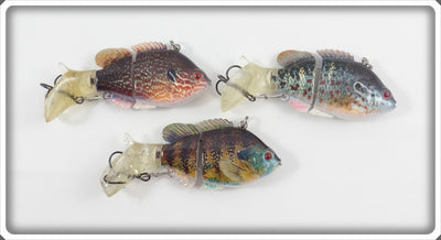 Unknown Lot Of Three Jointed Natural Punkinseed/Crappie Lures