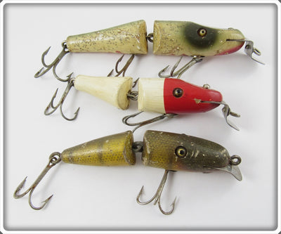Creek Chub & Shur Strike Jointed Pikie Lot Of Three