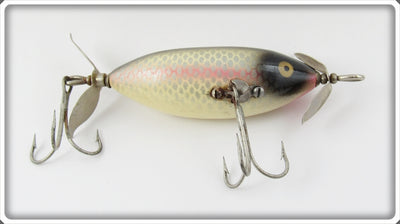 Vintage Heddon Shiner Scale SOS Sink Or Swim Minnow Lure