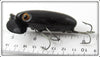 Arbogast Solid Black Plastic Lip Jitterbug