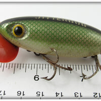 Arbogast Green Scale Plastic Lip Jitterbug