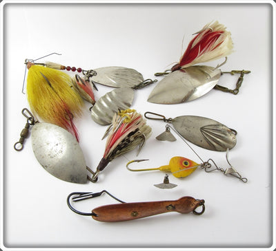 Vintage Metal Lure Lot Of Seven 