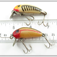 Wright & McGill Striped & Silver Scale Miracle Minnow Pair