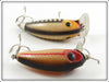 Wright & McGill Striped & Silver Scale Miracle Minnow Pair