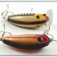 Wright & McGill Striped & Silver Scale Miracle Minnow Pair