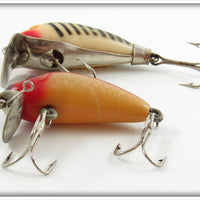 Wright & McGill Striped & Silver Scale Miracle Minnow Pair