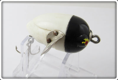 Vintage Jamison White Black Head Beetle Plop Lure