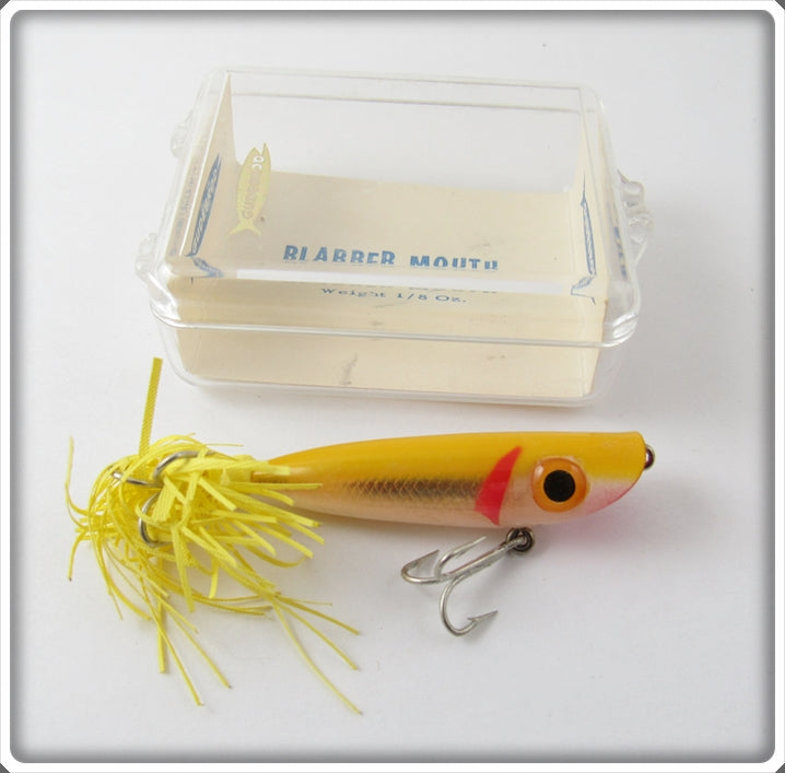 Vintage Gudebrod Yellow Shiner Blabber Mouth Lure In Box