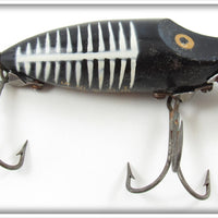 Vintage Heddon Black Shore River Runt Spook Sinker Lure 