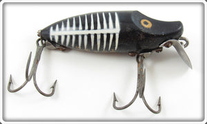 Vintage Heddon Black Shore River Runt Spook Sinker Lure 