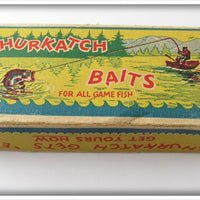 Vintage Shurkatch Fishing Tackle Co Empty Lure Box