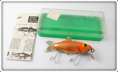 Vintage Naturalure Bait Co Gold Scale Strikee Floater Lure In Box