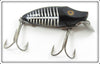 Vintage Heddon Black Shore Early River Runt Spook Sinker Lure