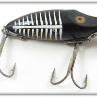 Vintage Heddon Black Shore Early River Runt Spook Sinker Lure