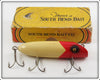 Vintage South Bend Red Arrowhead White Bass Oreno Lure In Box