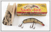 Vintage Kautzky Black Rib Lazy Ike Lure In Box