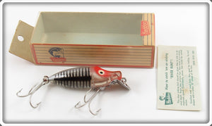 Vintage Heddon Silver Shore River Runt Spook Sinker In Box 