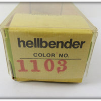 Whopper Stopper Yellow With Black Ribs Hellbender In Correct Box 1103