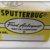 Arbogast Black & White Coachdog Sputterbug In Box 800 10