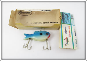 Arbogast Blue & White Tru Shad In Correct Box 12 BL