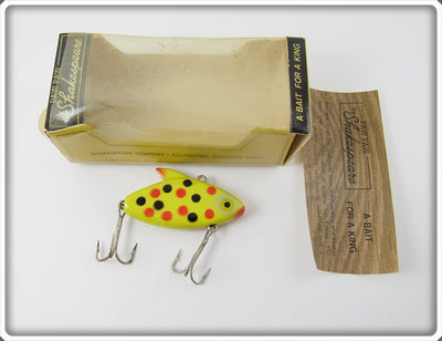 Shakespeare Paw Paw Yellow With Black And Red Spots Klatter Kat In Correct Box