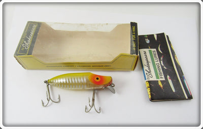 Shakespeare Paw Paw Yellow Shore Minnow Dapper Dan In Correct Box L3763
