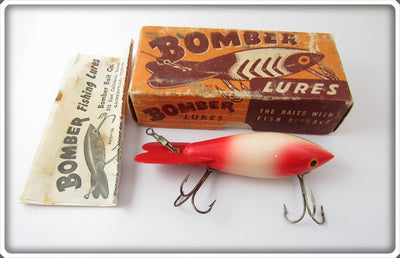 Vintage Bomber White Red Head & Tail Model 600 In Correct Box