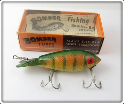 Vintage Bomber Yellow Perch Model 300 Lure In Correct Box