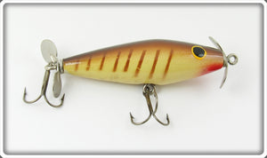 Vintage Hollenbach's Brown Striped Minnow Lure 