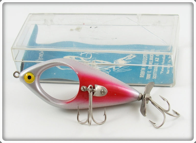 fincheroo fishing lure Vintage Robfin Industries Silver Scale Fincheroo Lure In Box For Sale