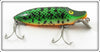 Vintage Heddon Green Crawdad River Runt Spook Floater Lure