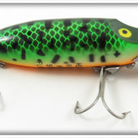 Vintage Heddon Green Crawdad River Runt Spook Floater Lure