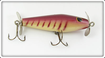 Vintage Hollenbach's Purple Striped Minnow Lure 