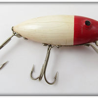 Vintage Unknown Red & White Best O Luck Type Lure