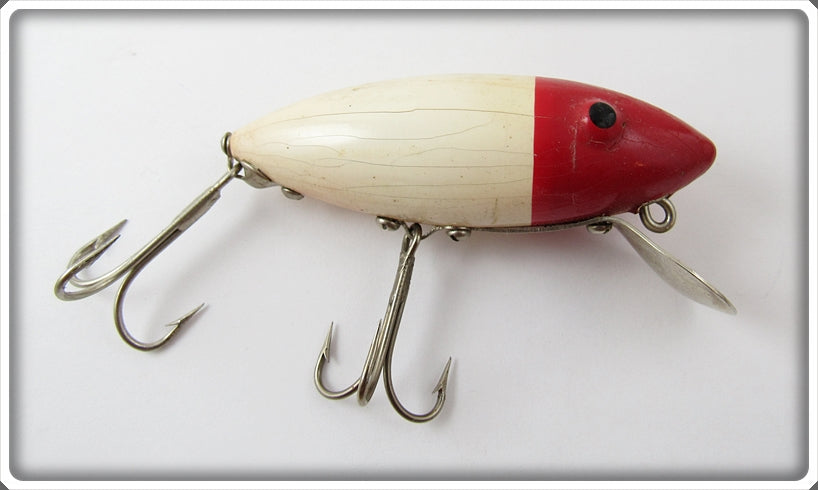 Vintage Unknown Red & White Best O Luck Type Lure