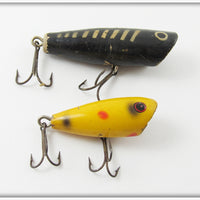 York Baits Black Rib & Red Black Spot Little Butch Lure Pair