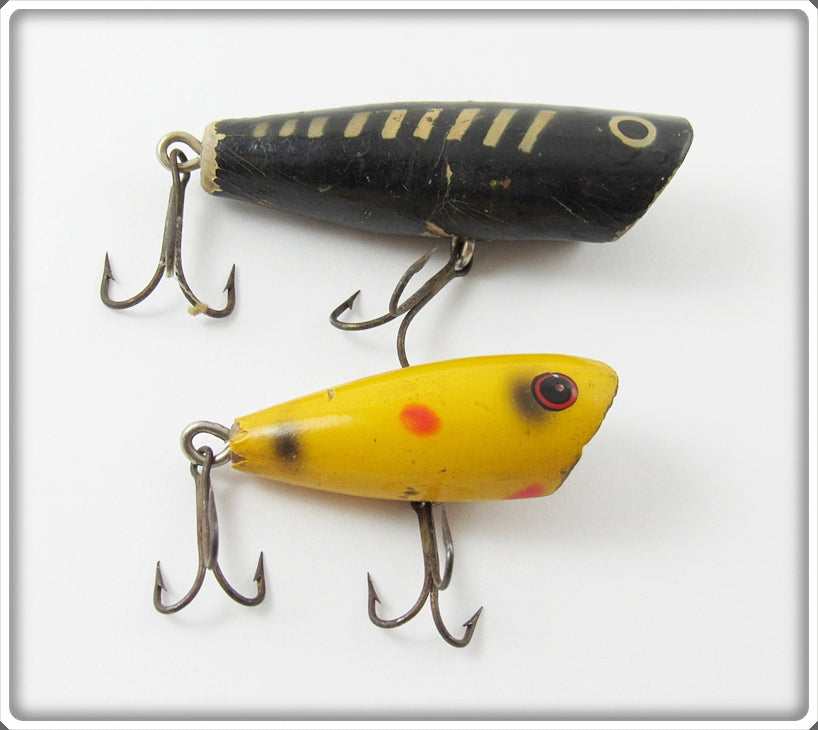 York Baits Black Rib & Red Black Spot Little Butch Lure Pair