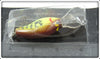 Boone Bait Company Chartreuse & Brown Scale Zig Zag Junior On Card