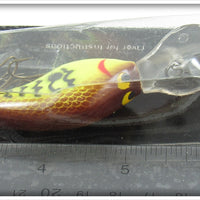 Boone Bait Company Chartreuse & Brown Scale Zig Zag Junior On Card