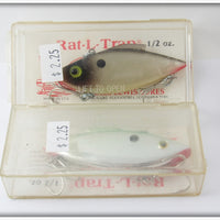 Bill Lewis Chrome & Grey Rat-L-Trap Pair In Boxes