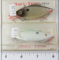 Bill Lewis Chrome & Grey Rat-L-Trap Pair In Boxes