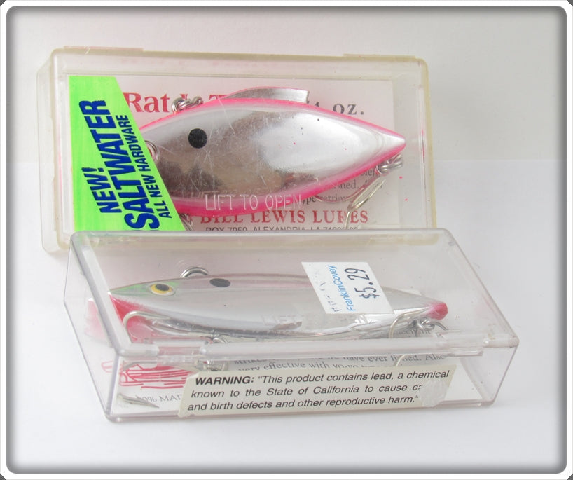 Bill Lewis Chrome Rat-L-Trap Pair In Boxes