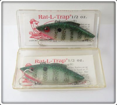 Bill Lewis Glitter Perch Rat-L-Trap Pair In Boxes