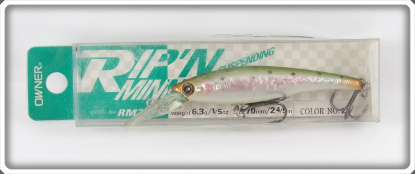 Owner American Corp Rainbow Trout Rip 'N Minnow Lure In Box