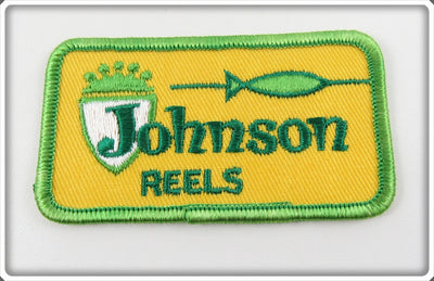 Vintage Johnson Reels Yellow & Green Patch