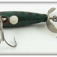 Eger Bait Mfg Green & Black Baby Dillinger