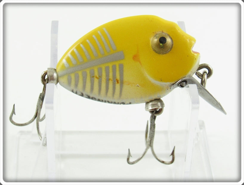 Vintage Heddon Yellow Shore Tiny Punkinseed Lure For Sale