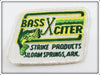 Vintage Strike Products Siloam Springs AR Bass Xciter Patch