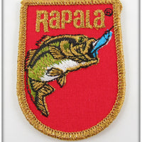 Vintage Rapala Red & Gold Jumping Bass Patch 