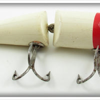 Vintage Creek Chub Red & White Jointed Pikie Lure